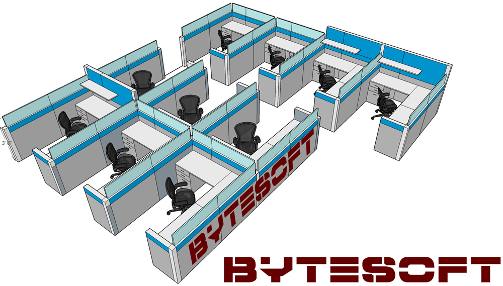 bytesoft solutions cubicle 3d design 02